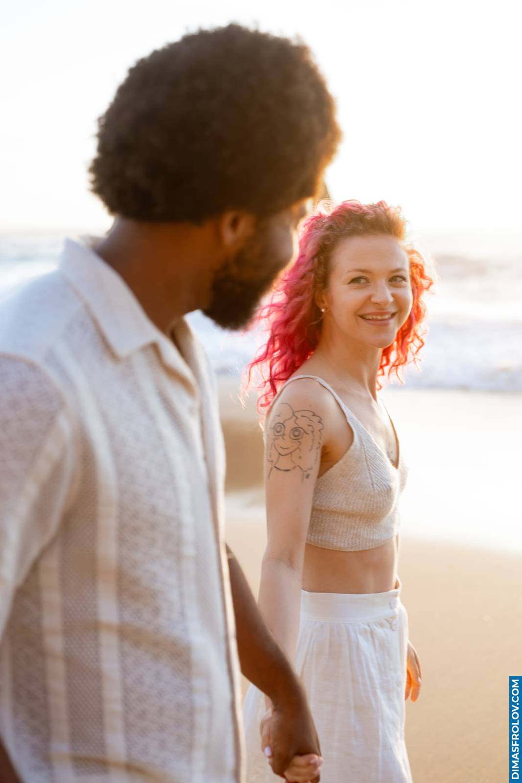 Ensaio fotográfico de casal na praia da costa atlântica.<br> Vlada e Joe. Foto 131321 (2026-07-14 10:00:09)