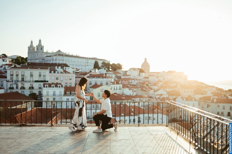 Pedido de Casamento Surpresa. Miradouro das Portas do Sol