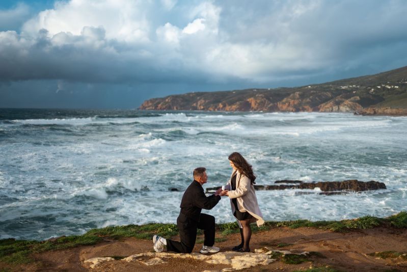 Proposal at Guincho Beach