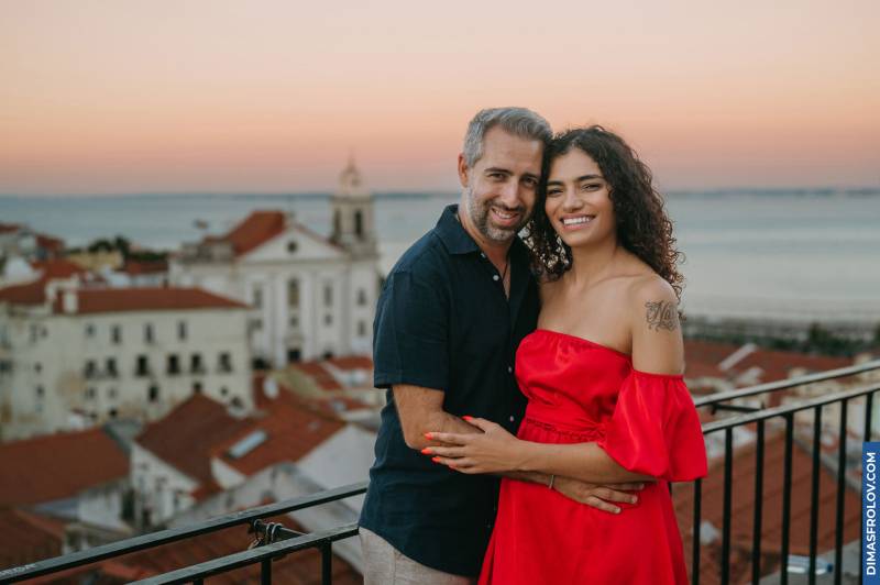 Engagement photo shoot at Miradouro das Portas do Sol - Nelson & Kiki. Love stories photo shoots
