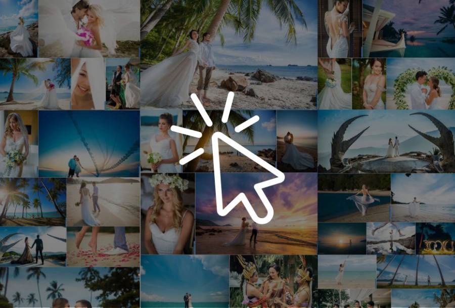 Clique para ver o portfólio completo Fotografia de Pré e Pós-Casamento