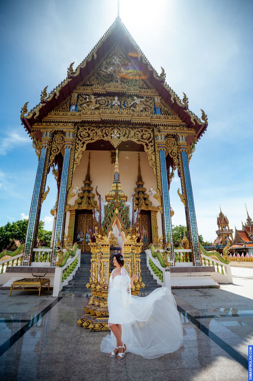 Samui Photo shoot location: Wat Plai Laem Temple. photographer Dimas Frolov. photo2138
