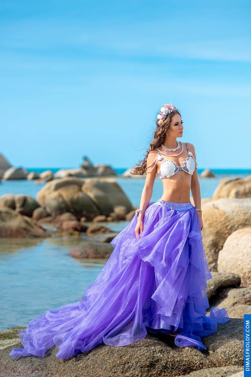 Unique shell accessories for a themed photo shoot on Koh Samui. photographer Dimas Frolov. photo1589