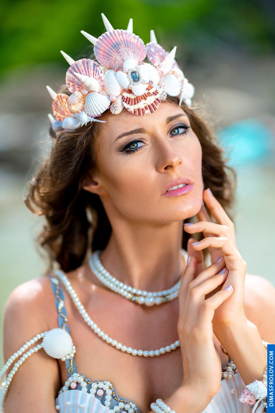Unique shell accessories for a themed photo shoot on Koh Samui. photographer Dimas Frolov. photo1607