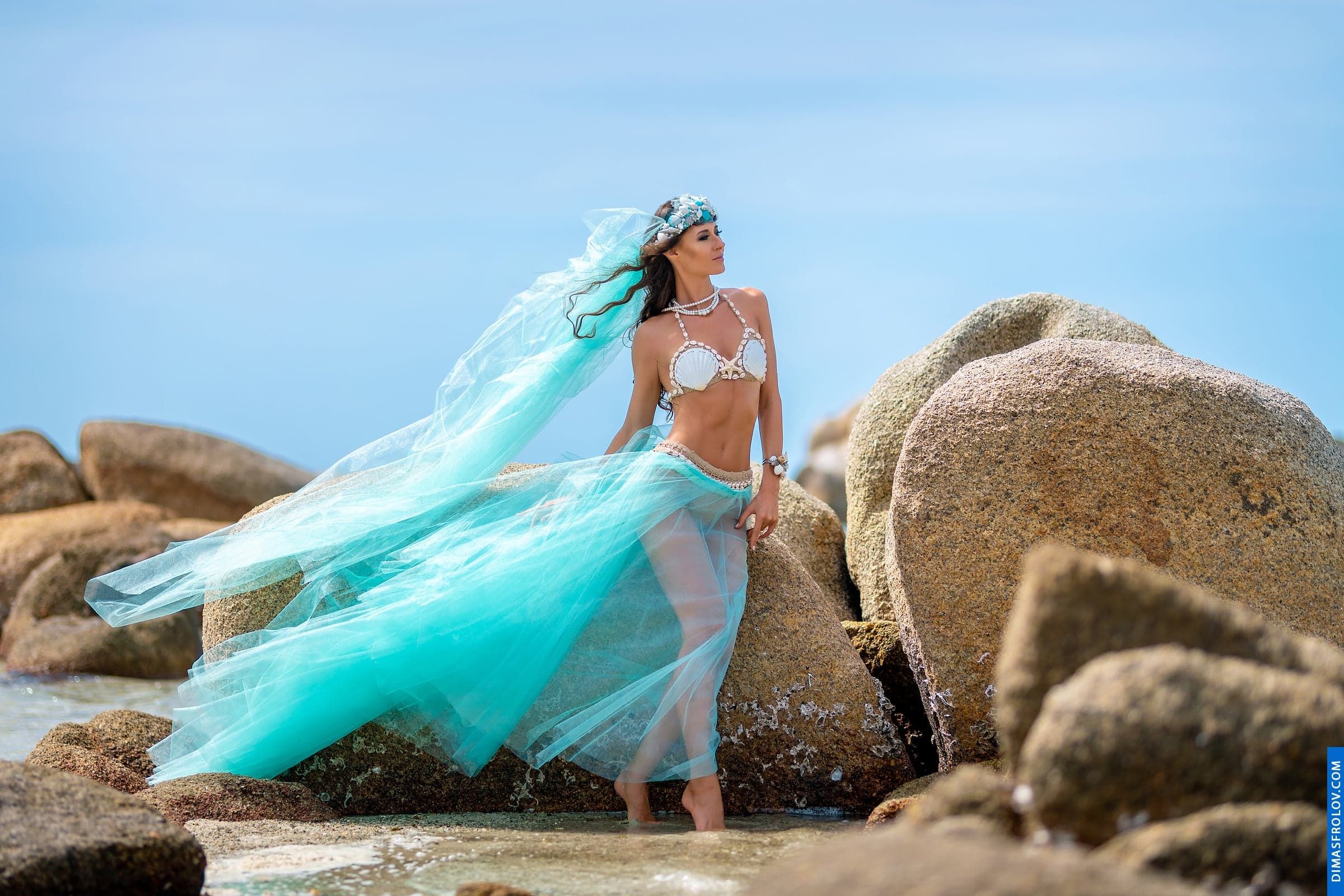 Unique shell accessories for a themed photo shoot on Koh Samui. photographer Dimas Frolov. photo1612