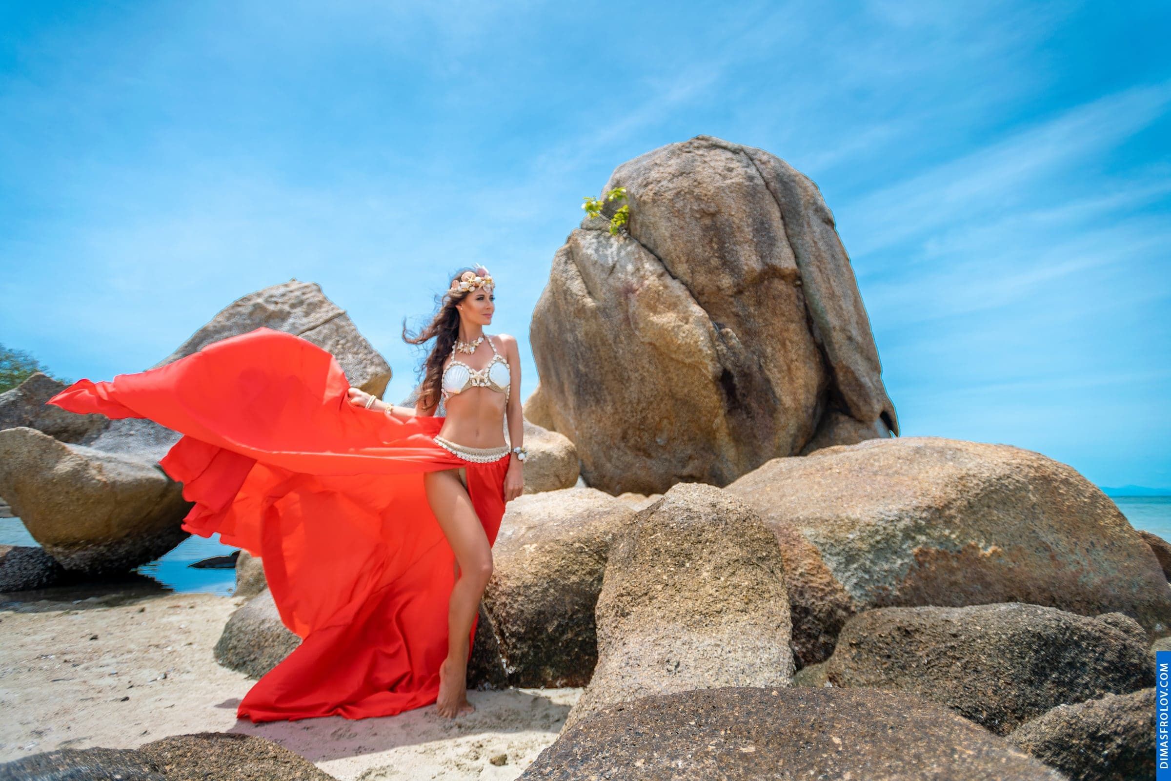 Unique shell accessories for a themed photo shoot on Koh Samui. photographer Dimas Frolov. photo1643