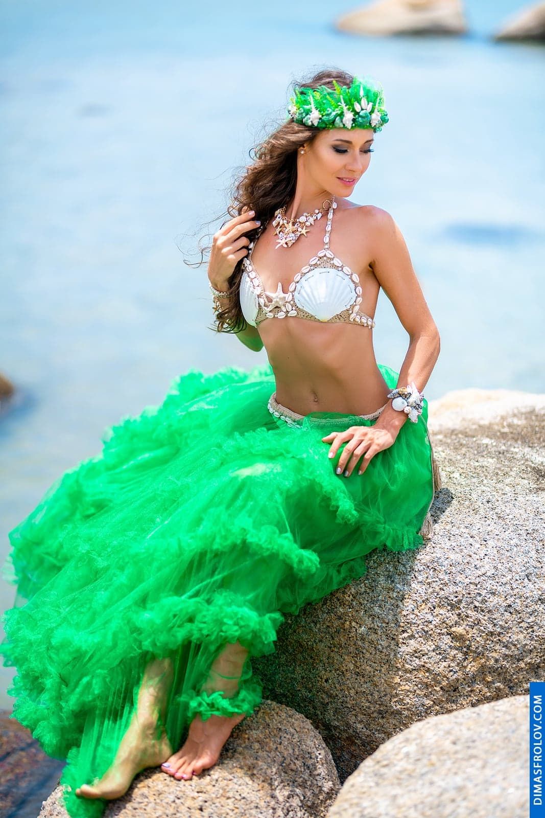 Unique shell accessories for a themed photo shoot on Koh Samui. photographer Dimas Frolov. photo1652