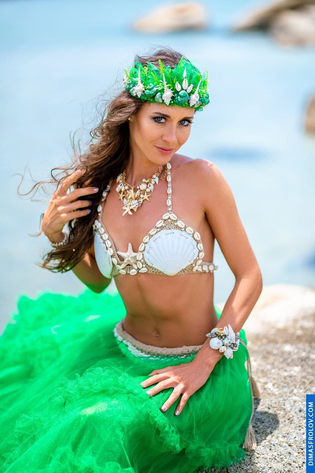 Unique shell accessories for a themed photo shoot on Koh Samui. photographer Dimas Frolov. photo1653