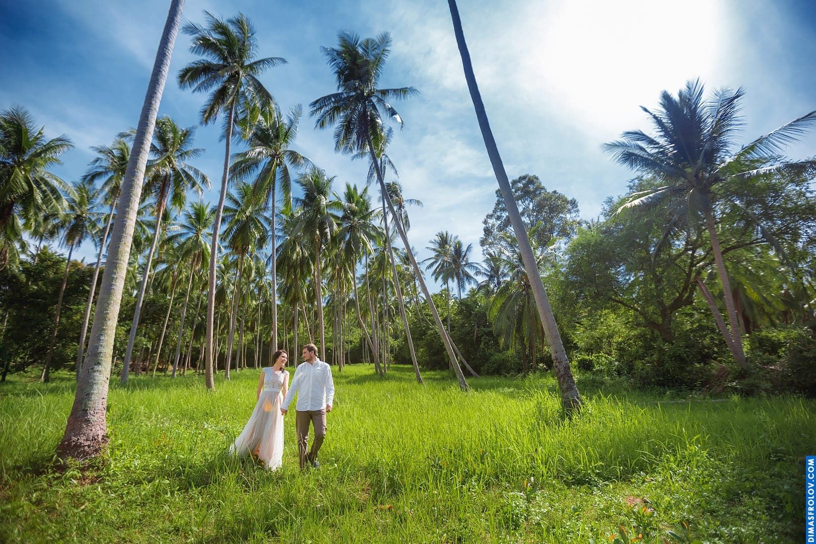 Coconut forest as location for photo shoot. photographer Dimas Frolov. photo1383