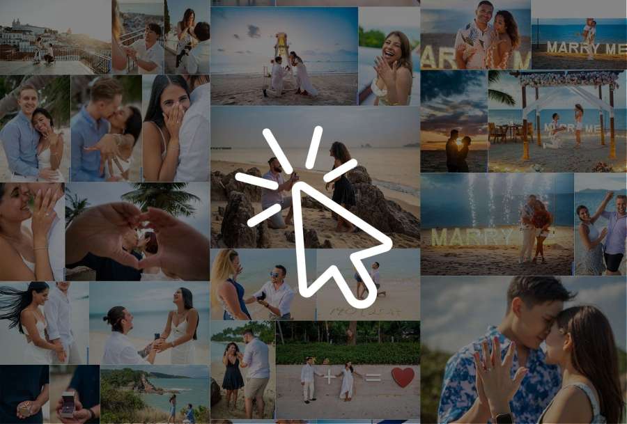 Click to see full portfolio Surprise Proposal photography